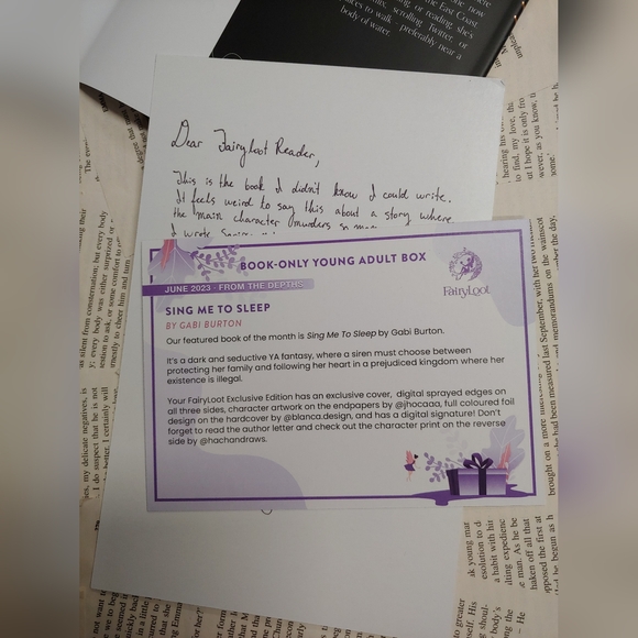 Fairyloot Edition of Song Me To Sleep by Gabi Burton - Picture 8 of 8